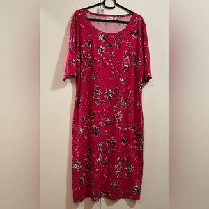 LuLaRoe Abstract Pattern Midi Dress